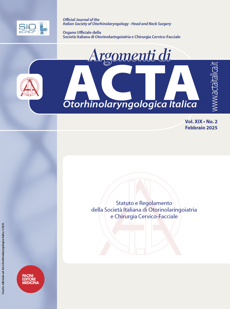 Statuto e Regolamento della Società Italiana di Otorinolaringoiatria e Chirurgia Cervico-Facciale 2024