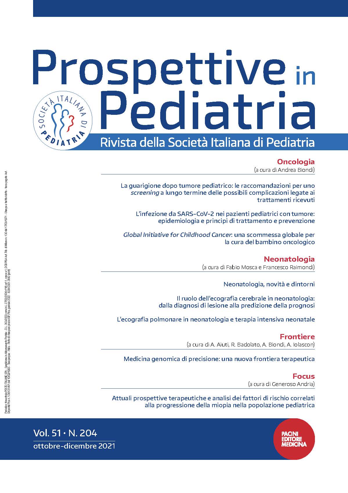 Prospettive in Pediatria