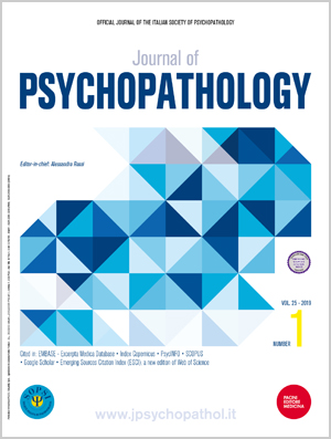 Journal of Psychopathology - Giornale di Psicopatologia