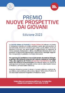 Premio 2023 “Nuove Prospettive dai Giovani” – Società Italiana di Pediatria