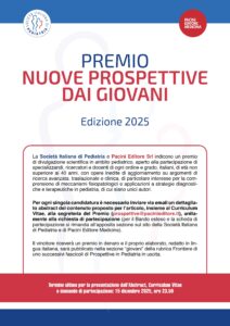 Premio 2025 “Nuove Prospettive dai Giovani” – Società Italiana di Pediatria